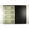 Image 2 : UNCUT SHEET OF 4-2009 $1 FRN'S CRISP UNC IN FOLIO