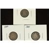 Image 1 : 1887, 1889 (VF) & 1890 (FN) SEATED LIBERTY DIMES