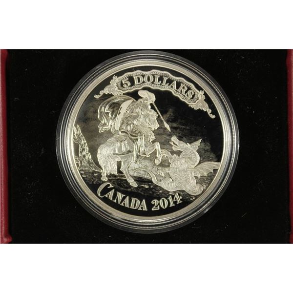 2014 CANADA $5 FINE SILVER COIN, BANK NOTE SERIES