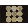Image 2 : 1 SEATED LIBERTY DIME & 8 BARBER DIMES