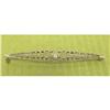 Image 1 : 10K WG Victorian Style Diamond Filigree Bar Pin#2128917