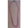 Image 1 : SHERMAN  PINK CRYSTAL BEADS NECKLACE #2128943
