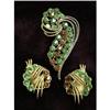 Image 1 : Signed CORO-RHINESTONE BROOCH&EARRINGS #2128953