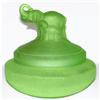 Image 1 : Elephant and Babies Green Satin Powder Jar #2129189