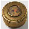 Image 1 : APOLLO Ormolu and Glass Portrait Powder Jar #2129231