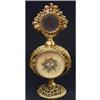 Image 1 : Ornate Ormolu, Enamel & Glass  Perfume Bottle #2129314