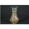Image 1 : RARE  CARNIVAL GLASS BULBOUS VASE NEVER SEEN #2129359