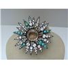 Image 1 : Iradj Moini Turquoise Star Burst Brooch #2129552