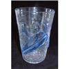 Image 1 : Crackle Glass Leaf Vase  #2129900