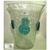 Image 1 : Blenko Handcrafted, hand blown Rossette Vase #2129917