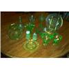 Image 1 : Assortment of 12 Green Depression Glass Itemss #2139895