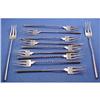 Image 1 : 11 Whiting No 10 Square Twist sterling Forks #2140130