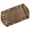 Image 1 : Antique Jeweled Filigree Bronze Dresser Tray #2140227