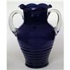 Image 1 : Louie Glass Co. Cobalt Blue Pressed Glass Vase #2140233