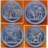 Image 1 : 4 SCULPTED PLAQUES / MEDALLIONS 4 SEASONS #2140909