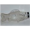 Image 1 : Figural Glass Flask Fish Candy Container  1930s#2153518
