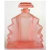 Pink Satin Art Deco Stepped Perfume Bottle #2154026