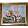 Image 1 : ORIG OIL PAINTING SEASCAPE W SAILBOATS #2154164