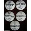 Image 1 : Five Vintage Drink Label / Lids #2154180