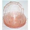 Image 1 : Six Pink American Sweetheart Cereal Bowls #2154327