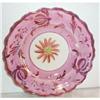 Image 1 : Hand Painted Pink Lustre Floral Scalloped Plate#2154347