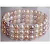 Image 1 : 32gram genuine colored PEARL  BRACELET #2154543