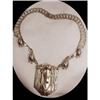 Image 1 : FABULOUS 1920  ART DECO Chrome NEcklace #2154576