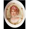 Image 1 : Victorian Handpainted Porcelain BROOCH Queen of#2154579