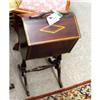 Image 1 : 1930s-40s INLAID MAHOGANY SEWING STAND #2154638