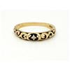 Image 1 : 14K Gold Scroll Work Ring with Diamond  #2154789