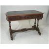 Image 1 : Victorian Library Table - Walnut-19th c. #2165922