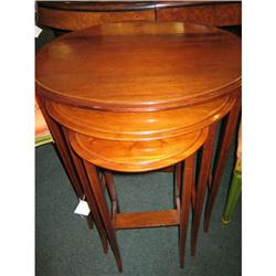 MAHOGANY NEST OF THREE TABLES #2166221