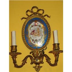 SEVRES GILT WALL SCONCES #2166223