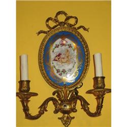 SEVRES GILT WALL SCONCES #2166223