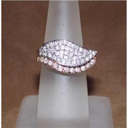 Estate Hallmarked Diamond Ring White Rose Gold #2166230