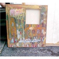 Folk art painting by Purvis Young  39" X 35.5" #2166253