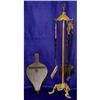 Image 1 : French Empire Dore Bronze Fireplace Tools Set #2166407