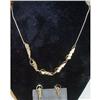 Image 1 : 1950's 14K GF Necklace and Earring Set #2175210