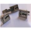 Image 1 : Cufflinks:  Mexican "MADOURA TOROS"  Nielloware#2175249