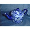 Image 1 : BLUE & WHITE CALICO TEAPOT #2175286