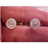 Image 1 : Classic Art deco Shirt Studs 14k MOP and tiny #2175390