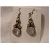 Image 1 : Sterling Moonstone Dangle Earrings on French #2175461