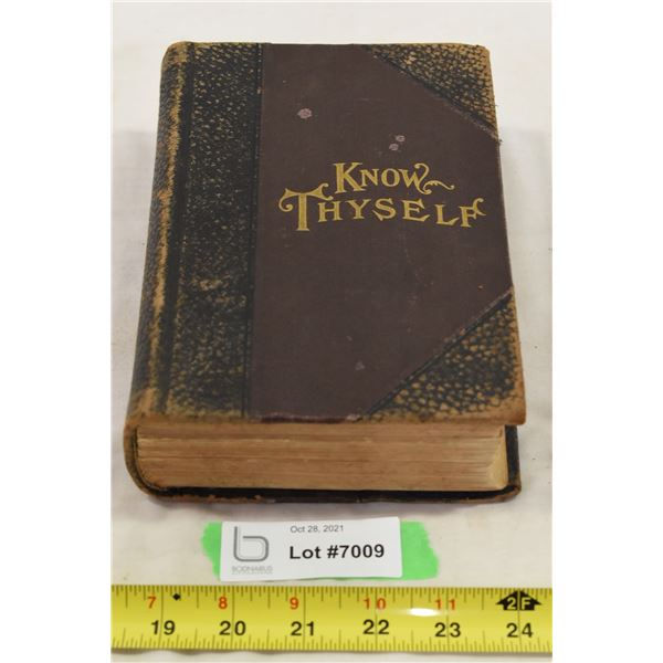 Know Thyself – 1911 Antique Book