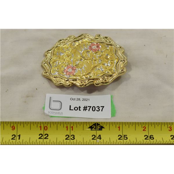 Gold Western Belt Buckle