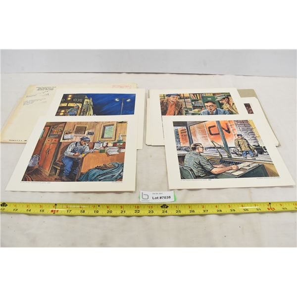 1970 United Transportation Union Set of Prints