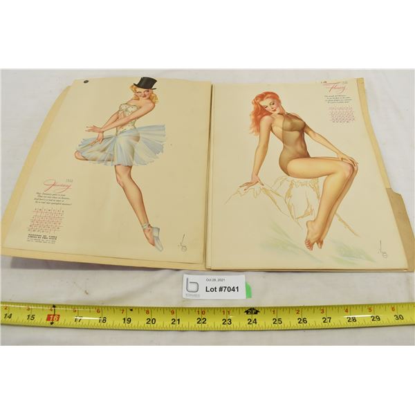 1946 Pin Up Calendar