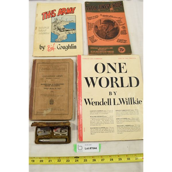 Vintage WWII Era Training Book, Misc. Military Items