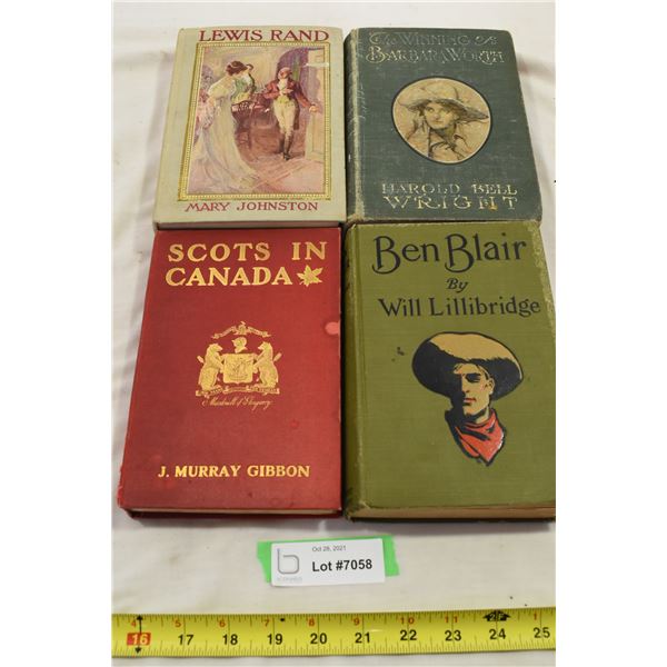 4 Antique Books