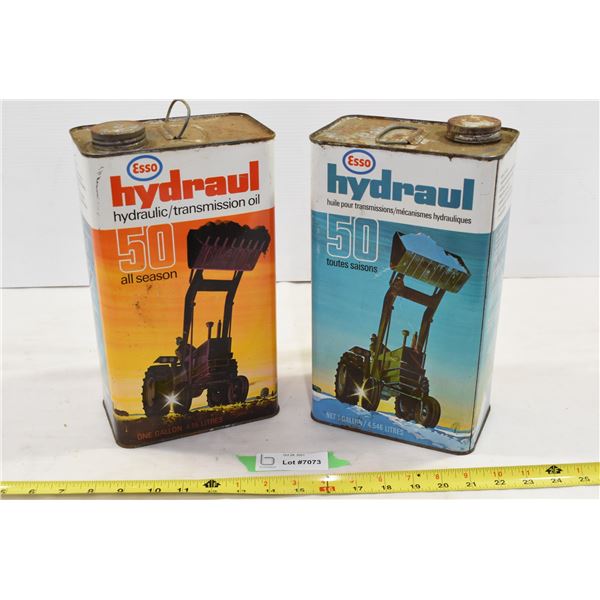 Vintage Esso Oil Cans