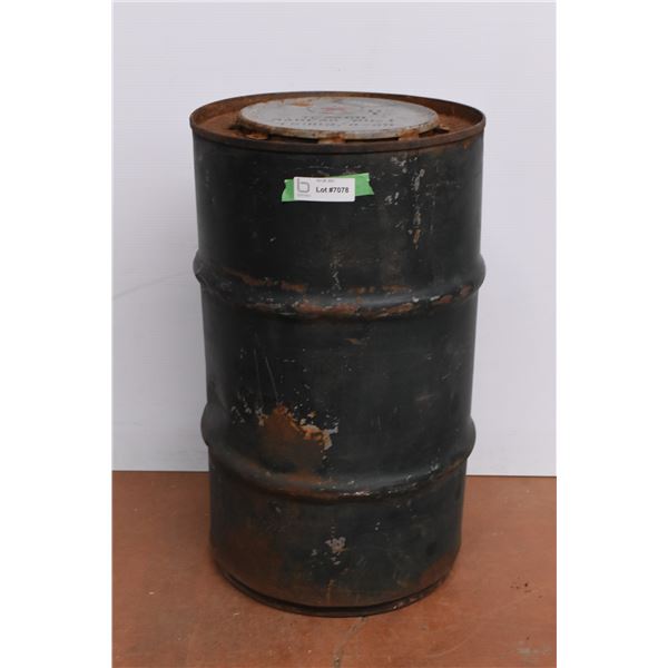 *Texaco Oil Drum w/ Contents